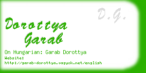 dorottya garab business card